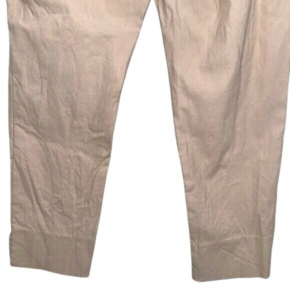Ellen Tracy Womens Beige Slim Fit Trousers US L - Picture 5 of 9